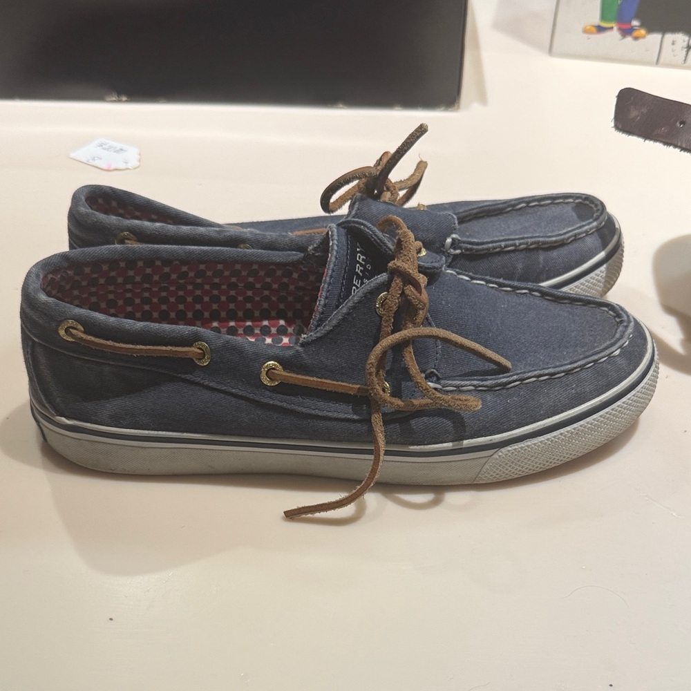 Sperry Top-Sider Blue Canvas Boat Shoes Women’s 6.5 - Picture 10 of 11